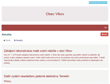 Tablet Screenshot of obecvlkov.eu