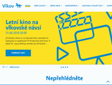 Tablet Screenshot of obecvlkov.cz